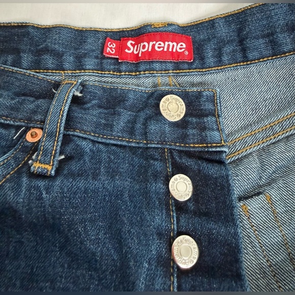 SUPREME NEW YORK Mens DENIM JEANS GOOD CONDITION Size 32 - Picture 5 of 11
